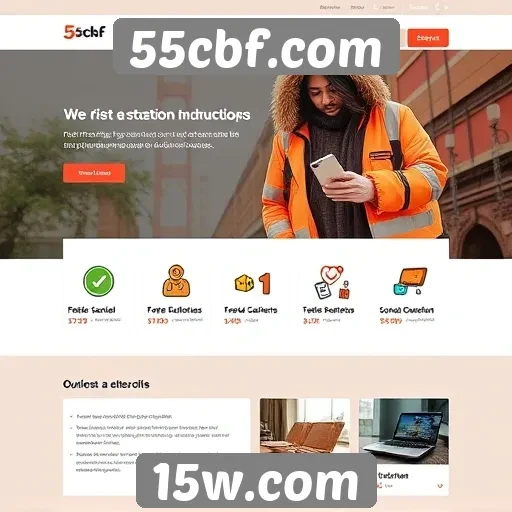 Acessibilidade e design do site 55cbf.com