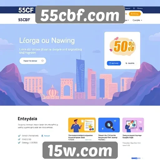 Interface do 55cbf.com é intuitiva para usuários